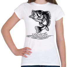 PRINTFASHION hal - Női póló - Fehér