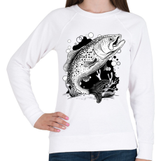 PRINTFASHION Hal - Női pulóver - Fehér