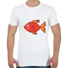 PRINTFASHION Halacska  - Férfi póló - Fehér férfi póló