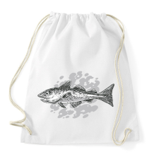 PRINTFASHION Halacska - Sportzsák, Tornazsák - Fehér tornazsák