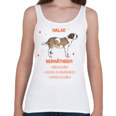 PRINTFASHION Halak - Bernáthegyi - Női atléta - Fehér