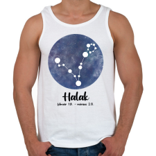 PRINTFASHION Halak - Férfi atléta - Fehér atléta, trikó