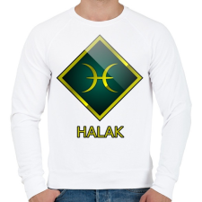 PRINTFASHION Halak - Férfi pulóver - Fehér férfi pulóver, kardigán