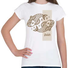 PRINTFASHION Halak horoszkóp - Női póló - Fehér női póló