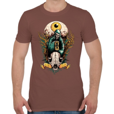 PRINTFASHION Halál szeme - Férfi póló - Mogyoróbarna férfi póló