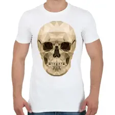 PRINTFASHION Halálfejes póló - Férfi póló - Fehér férfi póló