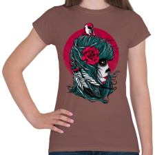 PRINTFASHION Halálmadár - Női póló - Mogyoróbarna női póló