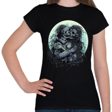 PRINTFASHION Halálos Csók - Női póló - Fekete
