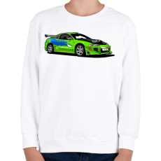 PRINTFASHION Halálos iramban - Gyerek pulóver - Fehér