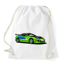 PRINTFASHION Halálos iramban - Sportzsák, Tornazsák - Fehér tornazsák