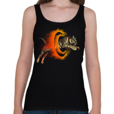 PRINTFASHION Halálugrás - Női atléta - Fekete női trikó