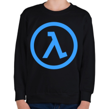 PRINTFASHION Half Life Blue - Gyerek pulóver - Fekete gyerek pulóver, kardigán