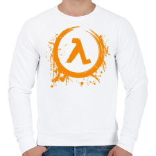 PRINTFASHION Half Life - Férfi pulóver - Fehér férfi pulóver, kardigán