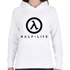 PRINTFASHION Half-Life logo - Női kapucnis pulóver - Fehér