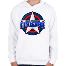 PRINTFASHION HALF MARATHON FINISHER 2 - Gyerek kapucnis pulóver - Fehér gyerek pulóver, kardigán