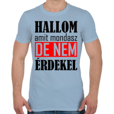 PRINTFASHION Hallom - Férfi póló - Világoskék férfi póló