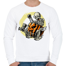 PRINTFASHION Halloracerween - Férfi pulóver - Fehér férfi pulóver, kardigán