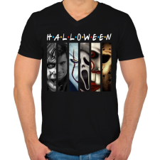 PRINTFASHION Halloween - A legjobbak - Férfi V-nyakú póló - Fekete férfi póló