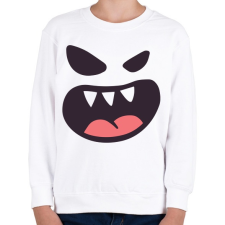 PRINTFASHION Halloween arc - Gyerek pulóver - Fehér gyerek pulóver, kardigán