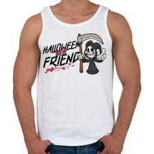 PRINTFASHION Halloween Best Friend - Férfi atléta - Fehér atléta, trikó