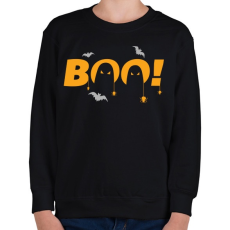 PRINTFASHION Halloween Boo! - Gyerek pulóver - Fekete