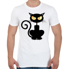 PRINTFASHION Halloween cat - Férfi póló - Fehér