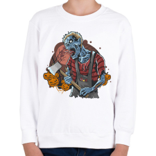 PRINTFASHION Halloween csontváz szörny - Gyerek pulóver - Fehér gyerek pulóver, kardigán
