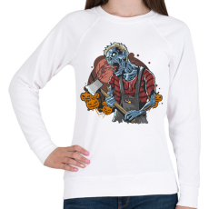 PRINTFASHION Halloween csontváz szörny - Női pulóver - Fehér