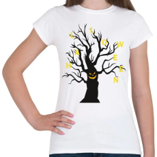 PRINTFASHION Halloween fa - Női póló - Fehér