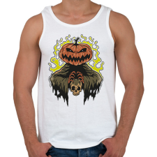 PRINTFASHION Halloween - Férfi atléta - Fehér atléta, trikó