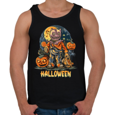 PRINTFASHION Halloween - Férfi atléta - Fekete