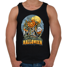 PRINTFASHION Halloween - Férfi atléta - Fekete