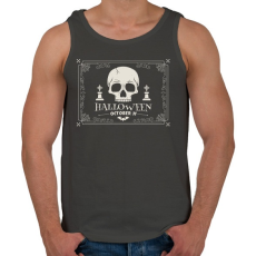 PRINTFASHION Halloween - Férfi atléta - Sötétszürke