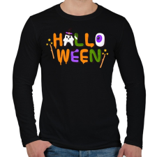 PRINTFASHION Halloween - Férfi hosszú ujjú póló - Fekete férfi póló