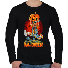 PRINTFASHION Halloween - Férfi hosszú ujjú póló - Fekete