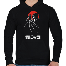 PRINTFASHION Halloween - Férfi kapucnis pulóver - Fekete férfi pulóver, kardigán