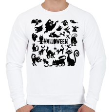 PRINTFASHION Halloween - Férfi pulóver - Fehér