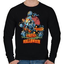 PRINTFASHION Halloween - Férfi pulóver - Fekete férfi pulóver, kardigán