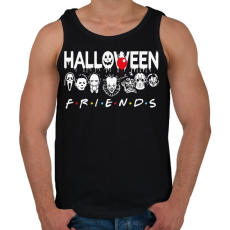 PRINTFASHION Halloween friends - Férfi atléta - Fekete