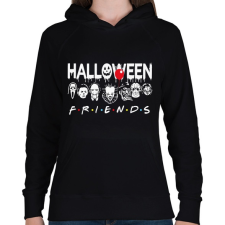 PRINTFASHION Halloween friends - Női kapucnis pulóver - Fekete női pulóver, kardigán