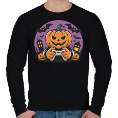 PRINTFASHION Halloween gamer - Férfi pulóver - Fekete