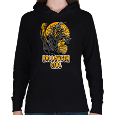 PRINTFASHION HALLOWEEN GIRL - Női kapucnis pulóver - Fekete női pulóver, kardigán