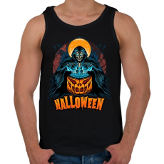 PRINTFASHION Halloween Grim Reaper - Férfi atléta - Fekete