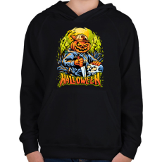 PRINTFASHION Halloween - Gyerek kapucnis pulóver - Fekete