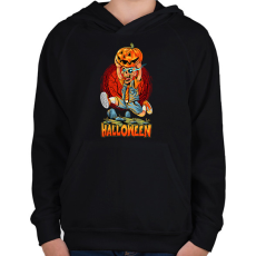 PRINTFASHION Halloween - Gyerek kapucnis pulóver - Fekete