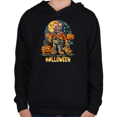 PRINTFASHION halloween - Gyerek kapucnis pulóver - Fekete