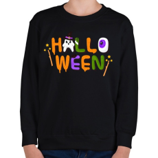 PRINTFASHION Halloween - Gyerek pulóver - Fekete
