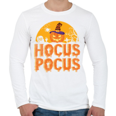 PRINTFASHION Halloween hocus pocus - Férfi hosszú ujjú póló - Fehér