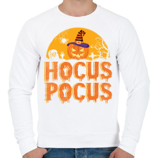 PRINTFASHION Halloween hocus pocus - Férfi pulóver - Fehér férfi pulóver, kardigán