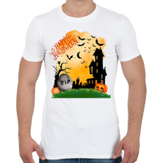 PRINTFASHION Halloween-i borzongás - Férfi póló - Fehér